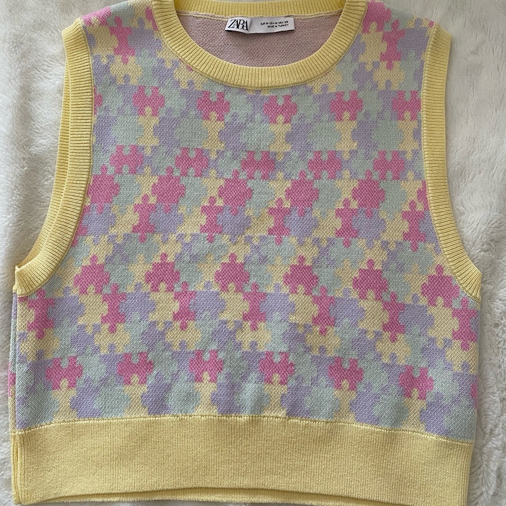 Zara Puzzle Sweater Tank